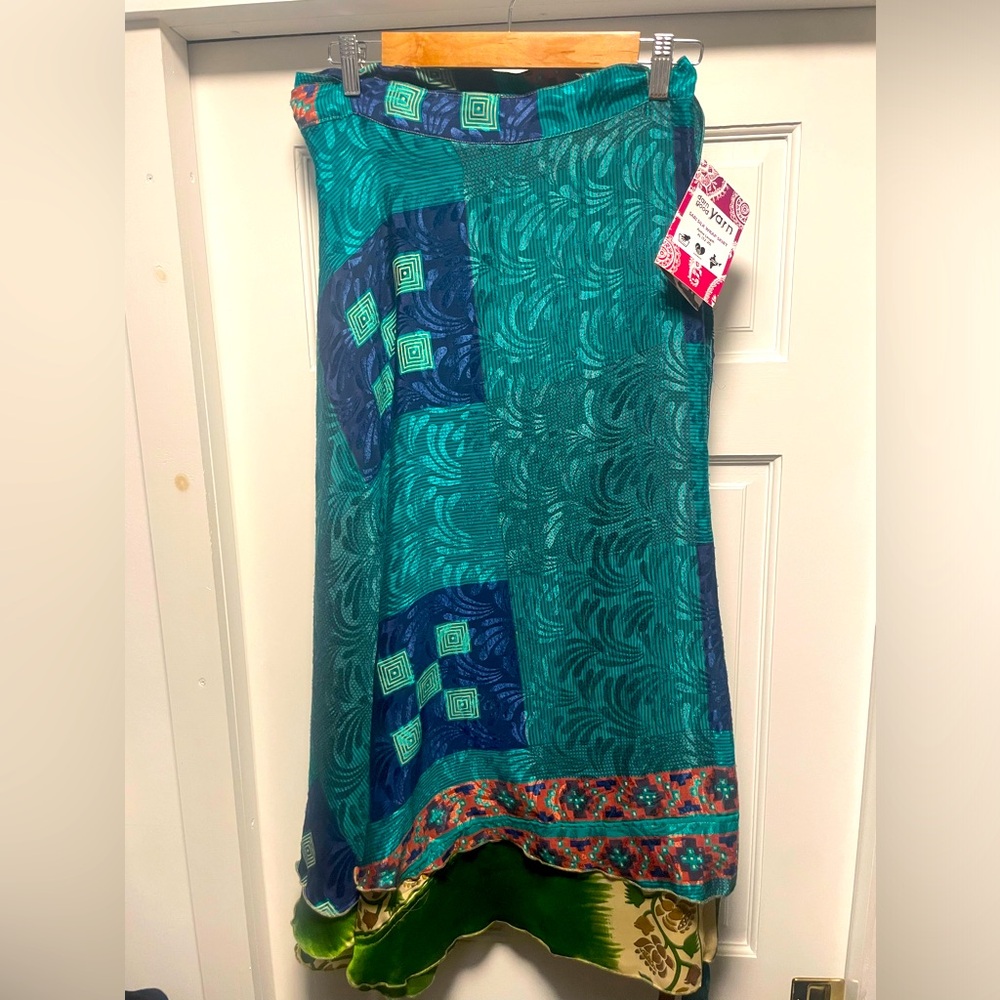 Darn Good Yarn Reversible Sari Wrap Skirt